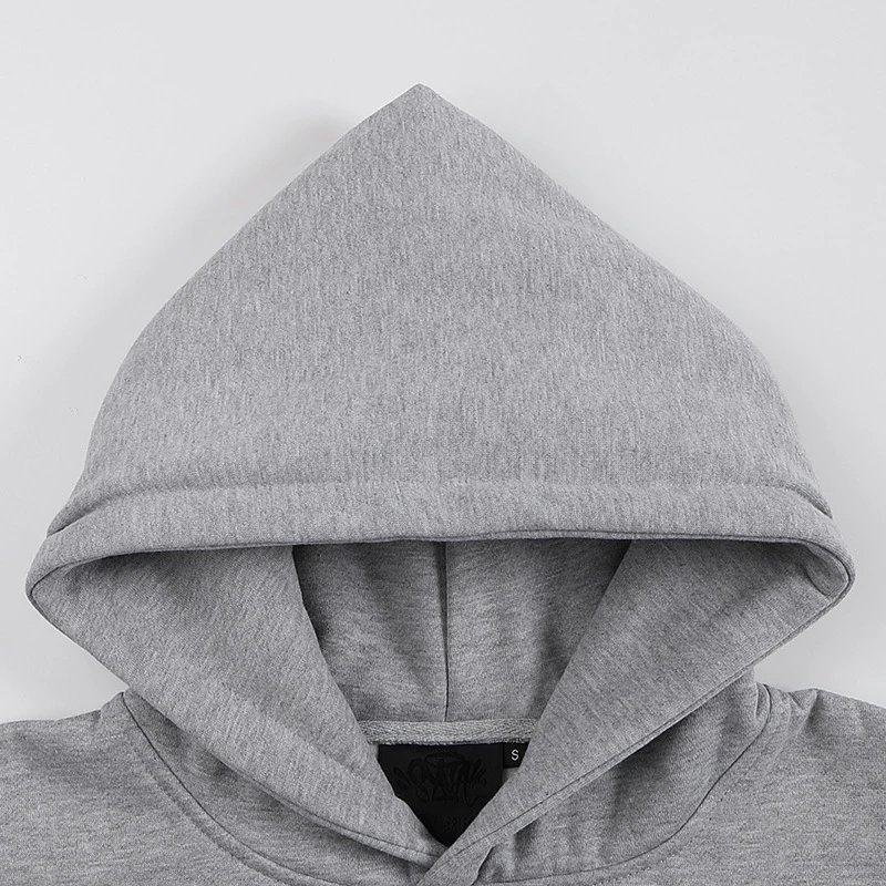 High-quality fleece-lined hooded sweatshirt set from the factory – additional view