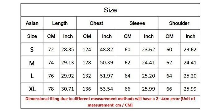 REP High-Quality 4--002 size chart